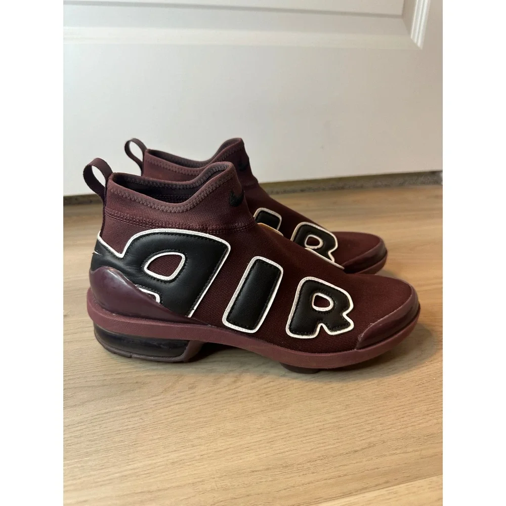 Nike Air More Uptempo 720 Burgundy Black High Top Sneakers women 8.5